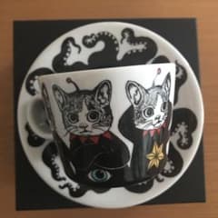 ヒグチユウコ　ギュスターヴくん　カップ&ソーサー　眼花のお皿のサムネイル