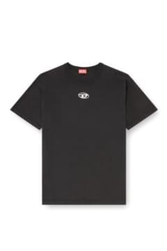 Authentic DIESEL Oval D Logo T-Shirt, Black