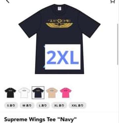 XXLサイズ supreme wings tee ネイビーのサムネイル