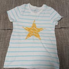 ボーダー柄 スタープリント 半袖Tシャツのサムネイル