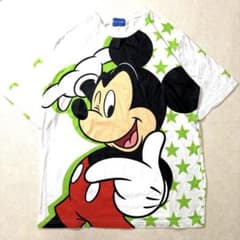 東京ディズニーリゾート　限定　ミッキーマウス　ビッグプリント　Tシャツ　スター柄のサムネイル
