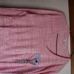 長袖 Tシャツ Ｖネック カットソー ピンクのサムネイル