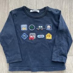 familiar 長袖カットソー 90cm ネイビーのサムネイル