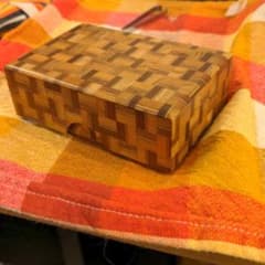 寄せ木　小物入れ　（カードケースサイズ）のサムネイル