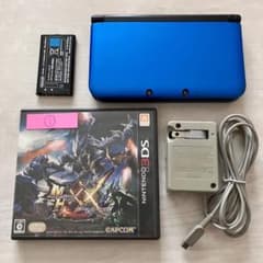 Nintendo 3DS LL 본체 충전기 예비 배터리 소프트 4점 세트