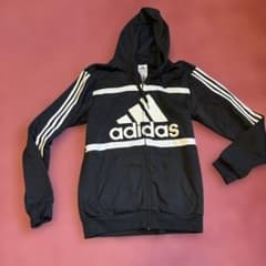 adidas 풀 Zip 후드 M 블랙