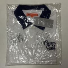 新品 未開封 渋野日向子直筆サイン入りBeam Golfポロシャツ - メルカリ