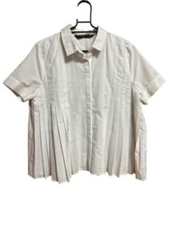 ZARA TRAFALUC COLLECTION 半袖 プリーツシャツ 白 Mのサムネイル