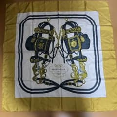 ぶ*た様 HERMES エルメス カレ90 式典用馬勒 大判スカーフ - メルカリ