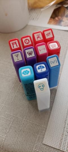 スタンプ 12個 セット こどものかお PILOTのサムネイル