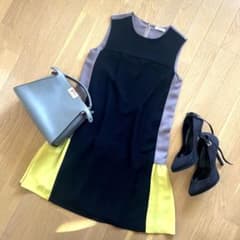 FRAY I.D バイカラーワンピースのサムネイル