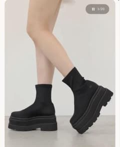 完売品】Darich ウラストレッチプラットフォームショートブーツ M