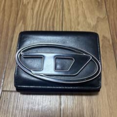 DIESEL 三つ折り財布 ブラック レザーのサムネイル