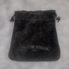 Chrome Hearts 保存袋 巾着 ポーチ アクセサリーケース ブラック