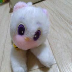 ひみつのアッコちゃん　当時物　タカラ　シッポナ　ぬいぐるみ　白猫　昭和レトロ ひみつのアッコちゃん 当時物 タカラ シッポナ ぬいぐるみ 白猫