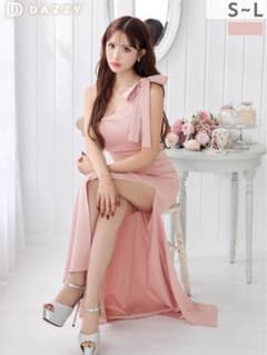 効果◎SEXY腹チラ深めスリット入り肩 魅せロング丈キャバドレス 効果◎SEXY腹チラ深めスリット入り肩 魅せロング丈キャバドレス - メルカリ