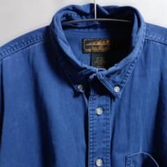 Eddie Bauer コットン長袖シャツ ブルー