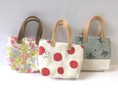 【新品】ミニミニトートバッグ3つセットのサムネイル