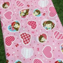 かこ様専用　女の子 ハート プリント生地 2メートルのサムネイル