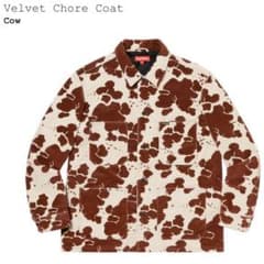 【即日発送可】Supreme Velvet Chore Coat 牛柄 Sのサムネイル