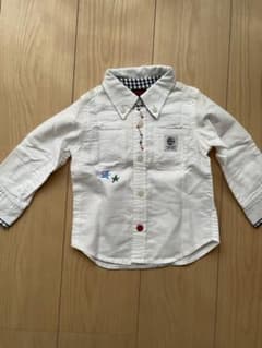 オイルクロージング　OIL シャツ　白色　刺繍　キッズ　90 中古のサムネイル