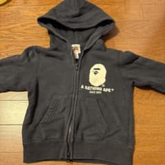 A BATHING APE キッズ パーカー 100cm ネイビーのサムネイル