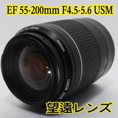 ❤️オススメ❤️望遠レンズ EF 55-200mm F4.5-5.6 USM - メルカリ