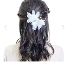 新品未使用品　オーガンジーヘッドドレス　パーティヘアアクセのサムネイル
