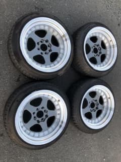 jnc 010 15インチ 9J+20 4穴マルチ 195/45r15 4本のサムネイル