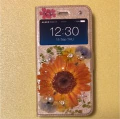 iPhone 7、8 plus 押し花スマホケースのサムネイル