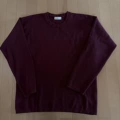 BACK NUMBER クルーネックニット ボルドー Lサイズのサムネイル