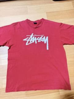 Stussy ロゴプリント Tシャツ レッドのサムネイル
