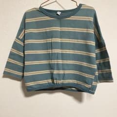 100cm 長袖カットソー ボーダー柄のサムネイル