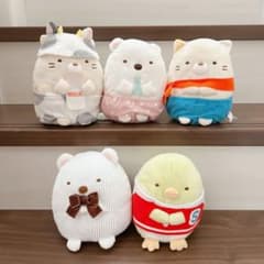 스미코구라시 봉제인형 5체 세트 시로쿠마 고양이 펜긴 정리 판매