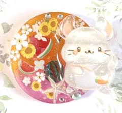 ひなた様お取置きです。レジンヘアゴム 七夕 天の川 願い事猫ちゃんNo.563 レジン ヘアゴム ハンドメイド デコ 夏 チンチラ 向日葵 スイカ - メルカリ