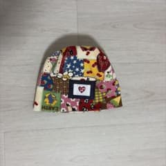 【新品未使用】HYSTERIC MINI パッチワーク柄 ニット帽②のサムネイル