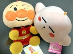 アンパンマン 星のカービィ ぬいぐるみ マスコット 2点セットのサムネイル