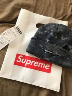 supreme ニット帽 ネイビーのサムネイル