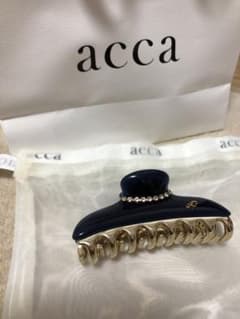 acca  ニューコラーナ　ヘアクリップM  ネイビーのサムネイル