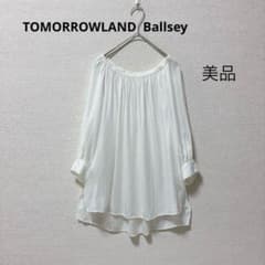 TOMORROWLANDボールジィ テンセル2WAY ブラウス とろみ 美品のサムネイル