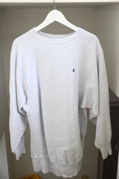 【めっちゃ便利】 刺繍タグ 90's チャンピオン リバースウィーブ グレーのサムネイル