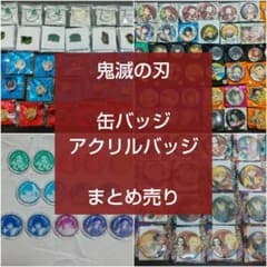 Demon Slayer: Kimetsu no Yaiba can badges and acrylic badges (bundle sale)