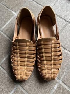 メッシュ レザーサンダルのサムネイル