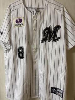 千葉ロッテマリーンズ ホームユニフォーム No.8 中村奨吾 size L 千葉ロッテマリーンズ ホームユニフォーム No.8 中村奨吾 size L