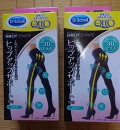 Dr.Scholl ヒップアップサポート付きタイツ Ｌ ブラック ２個のサムネイル