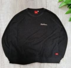 美品4L ディッキーズ サーマル厚手長袖Tシャツ 刺繍ロゴ 黒のサムネイル