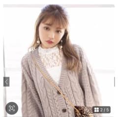 GRL ハイネックパワショルレーストップス[k5124j] ホワイトのサムネイル