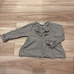 jacadi 長袖ブラウス ギンガムチェック 95cm