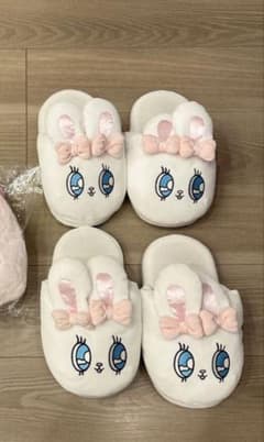 エスターバニー スリッパ リボンバニー ピンク ホワイト 3点セット