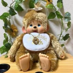 2014年　新品未使用モンチッチ 40周年限定 ゴールドS（女）希少　ブルーアイ Yahoo!オークション - 当時物 2014年 セキグチ モンチッチ40周年記念